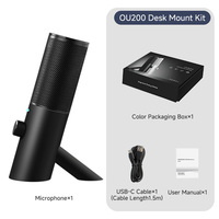 Nuovo Modello Yarmee Microfono a Condensatore USB-C 24bit 192kHz Cardioide con Supporto RGB per Registrazione Vocale