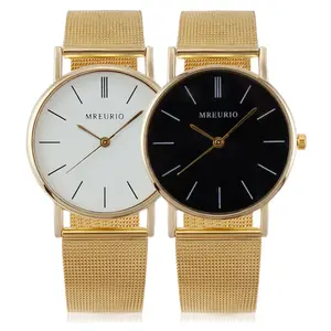2020 China supplier products Golden mesh belt quartz women's watch