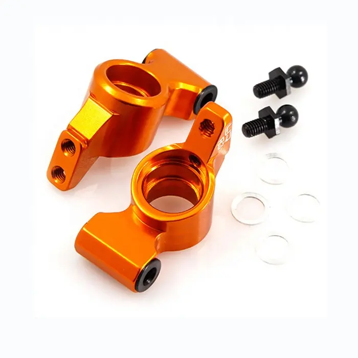 CNC customized motorcycle and bicycle modification hardware spare parts milling parts orange aluminum alloy material