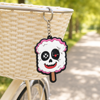Porte-clés promotionnels personnalisés OEM, impression en relief 2D 3D, logo personnalisé, porte-clés en caoutchouc souple PVC avec crochet et boucle