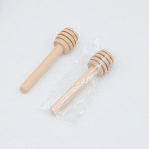 비 드립 디자인 차 커피 친환경 주방 용품 수제 베이킹 도구 천연 나무 꿀 국자 스푼 - Product Image 6