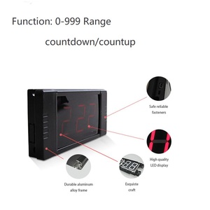 หน้าจอตัวเลขดิจิตอลขนาด1นิ้วแบบพกพาเครื่องจับเวลานับถอยหลัง999วันแบบตั้งโต๊ะนาฬิกา <span class=keywords><strong>LED</strong></span> - Product Image 4