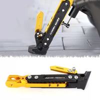 Support de pied de moto réglable, béquille modifiée, trépied unilatéral, scooter, support latéral en alliage d'aluminium