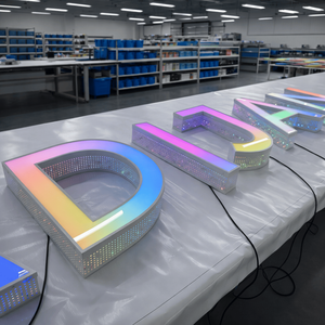 Letrero de Canal LED Acrílico Personalizado con Iluminación Frontal para Publicidad de Negocios en Tiendas - Product Image 1