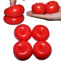 Jouet anti-stress en forme de pomme rouge à rebond lent, rempli de farine, pour l'exportation, emballage en boîte, Zhejiang