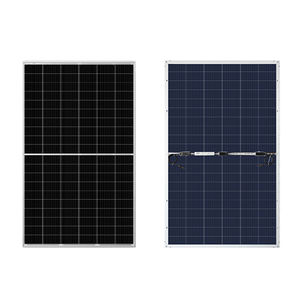 แผงโซลาร์เซลล์แบบโมโนคริสตัลไลน์ขนาด 183 มม. กำลังไฟ 600w 585w 580w แบบสองหน้า (Bifacial) ครึ่งเซลล์ (Half Cut Cell) พร้อมการรับประกัน 30 ปี สำหรับใช้งานในอุตสาหกรรม มีสินค้าในสต็อก - Product Image 4