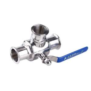 Chất Lượng Cao OEM Vệ Sinh Thép Không Gỉ <span class=keywords><strong>3</strong></span>-Cách T Loại Của Nhãn Hiệu Bóng Van Chất Lượng Cao T Loại Van - Product Image 3