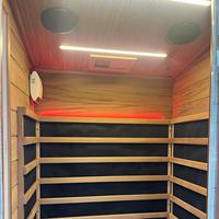 Sauna à vapeur sèche individuelle extérieure en cèdre rouge canadien, cabine de sauna infrarouge lointain