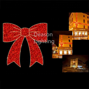 Boîte cadeau <span class=keywords><strong>de</strong></span> Noël <span class=keywords><strong>rouge</strong></span> <span class=keywords><strong>et</strong></span> lumière <span class=keywords><strong>de</strong></span> décoration suspendue pour centre commercial - Product Image 4