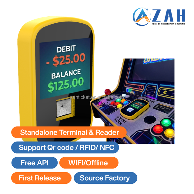 Contactless Card Payment Reader for Arcade Machines Cashless Recharge Terminal for Amusement Parks Easy Retrofit