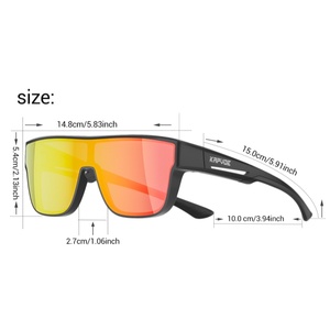 Lunettes de cyclisme photochromiques pour hommes KAPVOE - Lunettes de sport design, lunettes de soleil polarisées UV400 pour les sports de plein air - Product Image 5