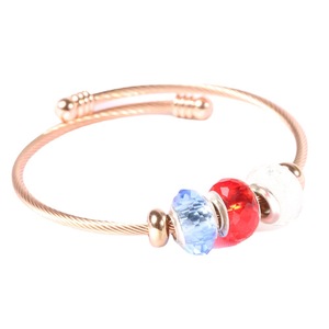 European Style Stainless Steel Bracelet With <b>Crystal</b> <b>Beads</b> For Women Gift Jewelry - Product Image 5