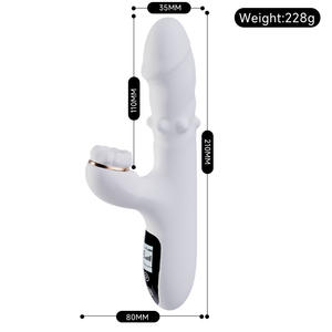 Vibrador Telescópico con Cuentas Giratorias para Adultos, Vibración Eléctrica, Impermeable, Calefacción, Vibración Multifrecuencia, Palo de Masaje Sexual - Product Image 1