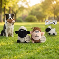 Jouet à mâcher en peluche classique et durable pour chiens et chats, avec sonnette intégrée, idéal pour la stimulation des animaux de compagnie - Vente en gros