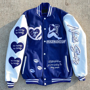 <span class=keywords><strong>Custom</strong></span> Fabrikant Wol Chenille Borduurwerk Heren Honkbal Letterman Jas <span class=keywords><strong>Custom</strong></span> Varsity Jack - Product Image 2