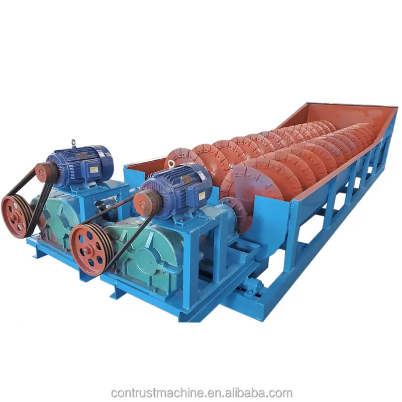 2024 Hot Selling Silica Bucket Wheel Type Aggregate Washer Spiral Washing Machine A Low Water Content Of Sand