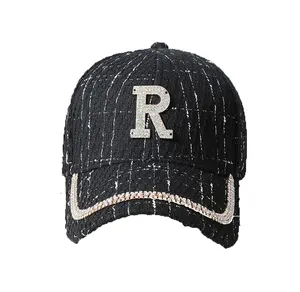 Wholesale Hat Suppliers Crystal Rhinestone Baseball Cap Fashion Women Baseball Cap Hat With Rhinestones