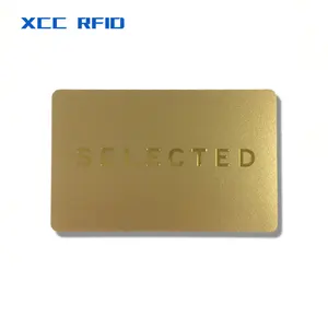 Contoh Gratis Nomor Kontak Nama Logo Kustom dan Informasi Id Email Kartu Hadiah Cetak Amazon Gold Fudan 1K Pvc Id Card