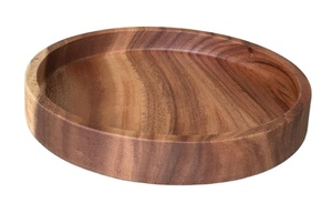 Yaratıcı yuvarlak ahşap disk batı yemek servis tepsisi plaka yemekleri ve tabaklar gemi hazır - Product Image 3