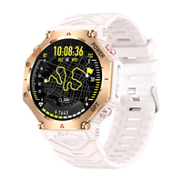 Reloj Inteligente KC91 Redondo de 1.39 Pulgadas con Llamadas, GPS, Chat con IA, Linterna, Brújula y Funciones Deportivas para Exteriores