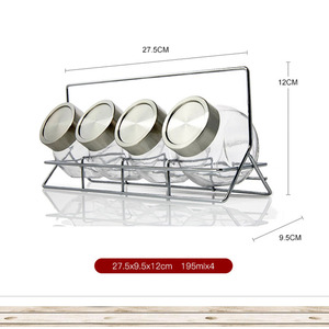 <span class=keywords><strong>Easylife</strong></span> - Juego de 4 Frascos de Especias de Cocina Aptos para Microondas de 195 ml con Tapa de Acero Inoxidable, Frascos de Vidrio para Fiestas - Product Image 4