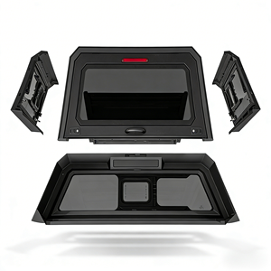 Cubierta Retráctil de Aluminio Impermeable para Camioneta Toyota <span class=keywords><strong>Vigo</strong></span> Doble Cabina, Cubierta para Camioneta, Cubierta para Caja de Camioneta y Topper para Camioneta - Product Image 4