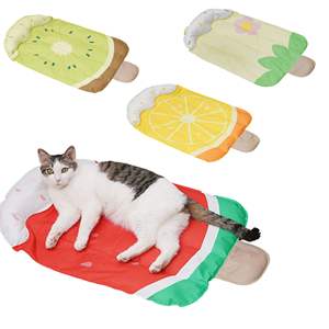 Tapis rafraîchissant <span class=keywords><strong>pour</strong></span> animaux de compagnie à motif de fruits, durable, imperméable, grande taille, coussin en gel glacé <span class=keywords><strong>pour</strong></span> <span class=keywords><strong>chiens</strong></span> et chats - Product Image 1