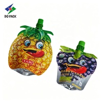 Pochettes souples Doypack avec bec verseur en plastique, impression héliogravure, résistantes à l'humidité pour jus