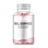 Bonbons gélifiés OEM BBL pour l'agrandissement des fesses et des hanches, sans sucre, pectine naturelle, lifting et raffermissement, soutien immunitaire, produit de beauté