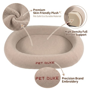 Cama Ortopédica para Perros PetDuke con Forma de Donut, Funda Extraíble, Espuma Viscoelástica, Soporte para Articulaciones, Cama Relajante para Mascotas - Product Image 3