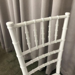 Venta al por mayor de alta calidad apilable PP plástico banquete Tifanny Chiavari boda silla sillas blancas para eventos - Product Image 4