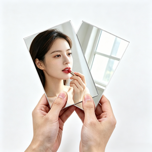 100*150mm <b>Small</b> PS Silver Plastic <b>Mirror</b> Sheet, Shatterproof Custom Cut for Cosmetic Desk <b>Mirror</b> DIY Craft Decoration - Product Image 1