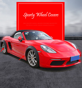 Juego de 4 Uds. De guardabarros de coche de Material PP negro mate, cubiertas de arco de rueda universales de alta flexibilidad para cuerpo ancho - Product Image 2