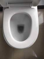 Ensemble WC et lavabo combiné 2-en-1 en céramique avec siphon en P intégré et économie d'eau