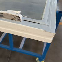 Ventanas Abatibles de PVC de Doble Acristalamiento, Estilo Americano Horizontal Minimalista, con Manivela y Certificación Energy Star para Viviendas