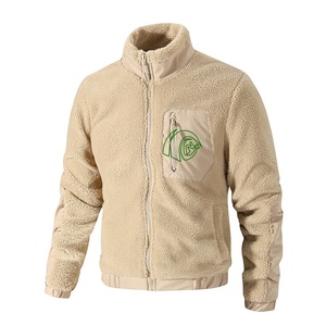Chaqueta Térmica <span class=keywords><strong>de</strong></span> Forro Polar Personalizada para Hombre, Chaqueta <span class=keywords><strong>de</strong></span> Invierno con Forro <span class=keywords><strong>de</strong></span> Sherpa, Cierre Completo, Cuello Alto, Chaqueta Táctica para Senderismo al Aire Libre, Antiestática y Transpirable - Product Image 2