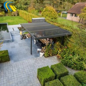 ซุ้มไม้เลื้อยกลางแจ้งกันน้ำกันลมพร้อมผ้าม่านบังแดด - Product Image 6