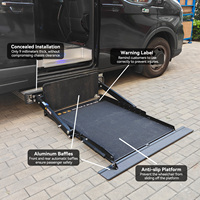 Elevador de silla de ruedas hidráulico eléctrico al aire libre Van silla de ruedas de coche Mesa de elevación vertical para discapacitados ancianos discapacitados 600lbs