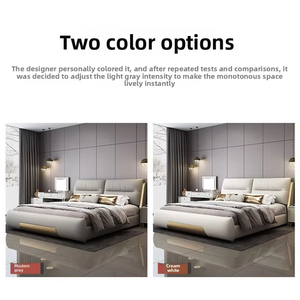 2025 italiano <span class=keywords><strong>de</strong></span> lujo <span class=keywords><strong>de</strong></span> gama alta moderno dormitorio principal cama <span class=keywords><strong>de</strong></span> cuero genuino boda orejas <span class=keywords><strong>de</strong></span> <span class=keywords><strong>elefante</strong></span> nubes con marco <span class=keywords><strong>de</strong></span> madera - Product Image 5