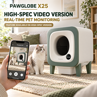 Bac à litière automatique pour chat X25, toilette pour chat autonettoyante avec ramassage automatique et ensachage des déchets pour usage domestique en intérieur
