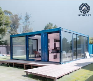 Maison préfabriquée à deux étages entièrement équipée, 2 à 4 chambres, cuisine, salle de bain, structure en acier détachable et extensible, salon en conteneur - Product Image 4
