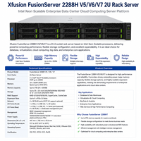 Xfusion FusionServer 2288H V5/V6/V7 2U 랙 서버 인텔 제온 스케일러블 엔터프라이즈 데이터 센터 클라우드 컴퓨팅 서버 플랫폼