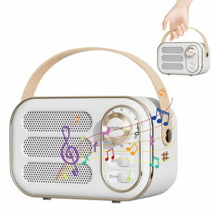 China mejor grande DW13 Retro <span class=keywords><strong>Radio</strong></span> Sonido envolvente estéreo inalámbrico altavoces portátiles Mini reproductor de música creativo altavoz con caja - Product Image 1