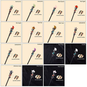 Commercio all'ingrosso di cristallo naturale pentagonale stella scettro di luna creativo diavolo occhio del diavolo di oggetti di scena e ornamenti - Product Image 6