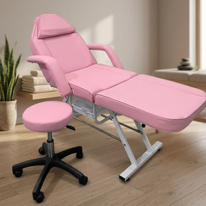 Facial Bed Massage <b>Table</b> Adjustable Tattoo <b>Chair</b> W/Free Barber Bed Spa <b>Chair</b> Salon Massage bed - Product Image 1