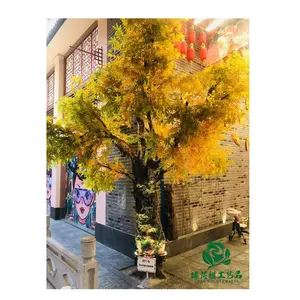 Zhen Xin Qi Ambachten Maken Glasvezel Indoor Outdoor Decor Grote Hoge Simulatie Herfst Rode Bomen Japan Kunstmatige Esdoorn Boom