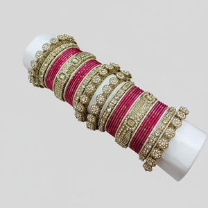 PADMAWATI <b>BANGLES</b> PRIVATE LIMITED Luxury Tungsten <b>Gold</b> <b>Plated</b> Multi Color Women's Indian <b>Bridal</b> Engagement Wedding Anniversary - Product Image 2