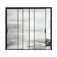 Puerta Corredera de Aluminio para Exteriores, Diseño Minimalista, Impermeable, Moderna, Resistente, para Patio, Balcón