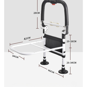 Barra de apoyo ligera de doble pasamanos para cama, equipo de rehabilitación para mujeres embarazadas, barra de apoyo para ancianos junto a la cama - Product Image 4