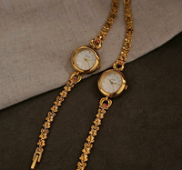 Nouvelle montre vintage pour femme avec cadran à petits points, montre à quartz de luxe légère, montre vintage rétro étanche pour femme